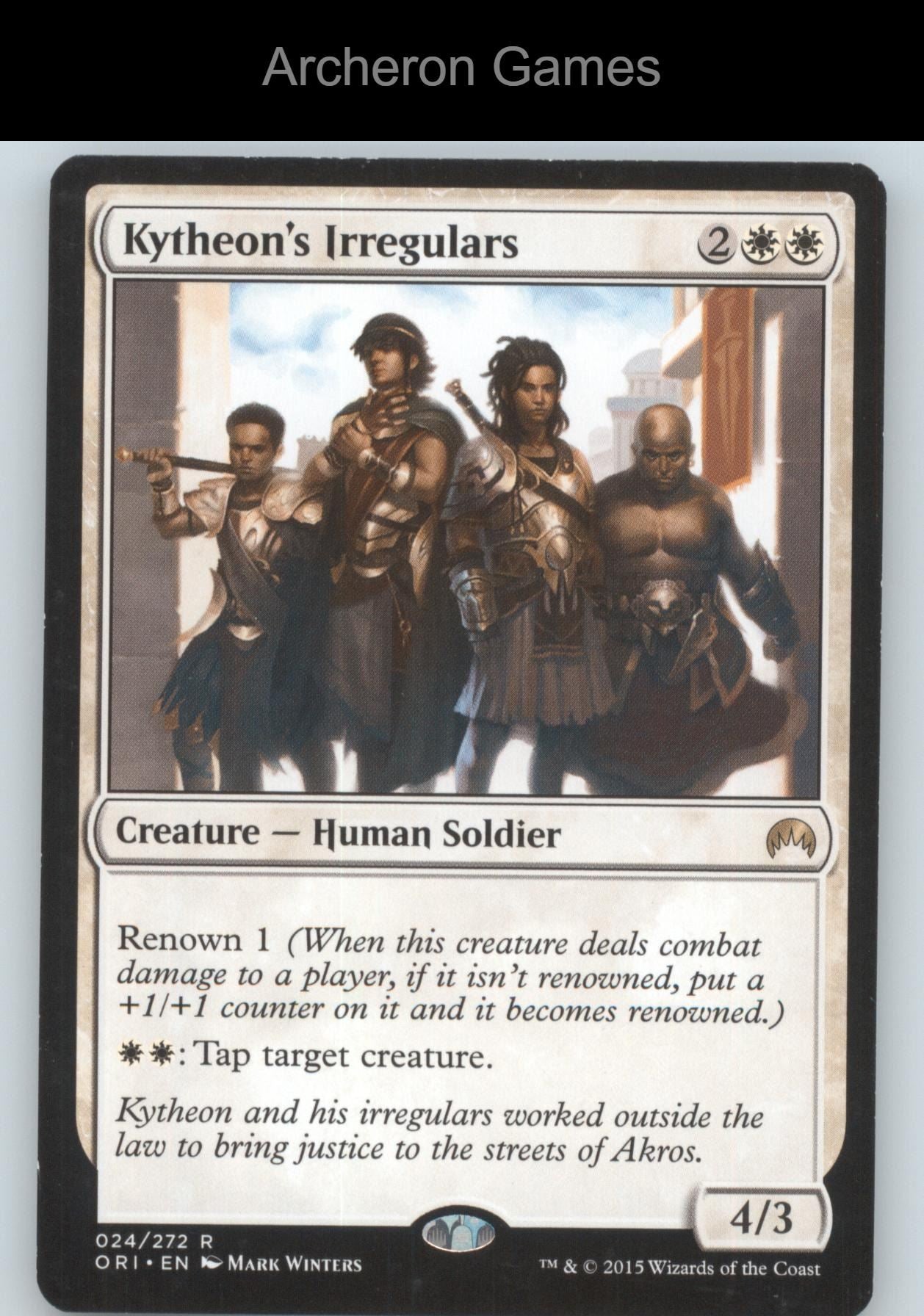 Kytheon's Irregulars 24 R MTG Card Magic Origins