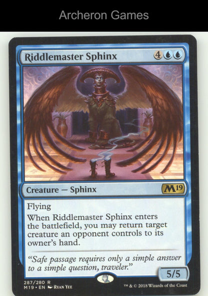 Riddlemaster Sphinx 287 R MTG Card Core Set 2019