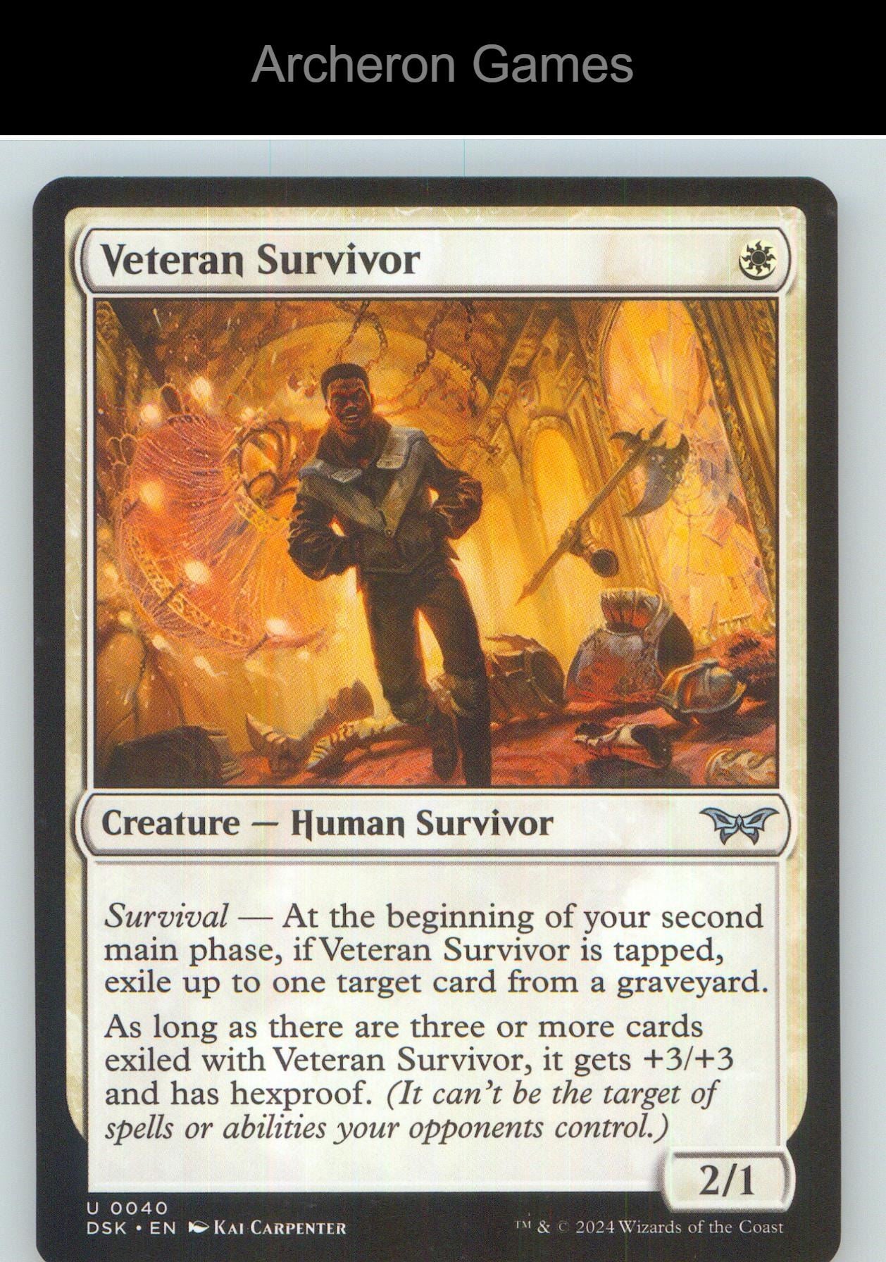 Veteran Survivor DSK 40 UC MTG Card NM/EX+