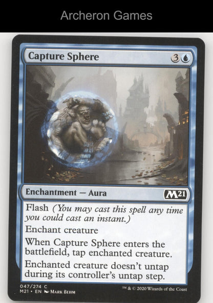 Capture Sphere 47 C MTG Card Core Set 2021