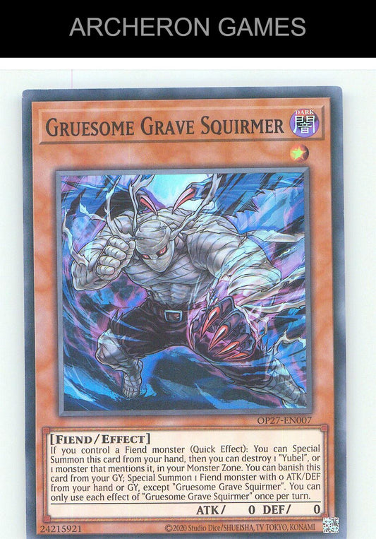 Gruesome Grave Squirmer SR YUGIOH Card Unlimited