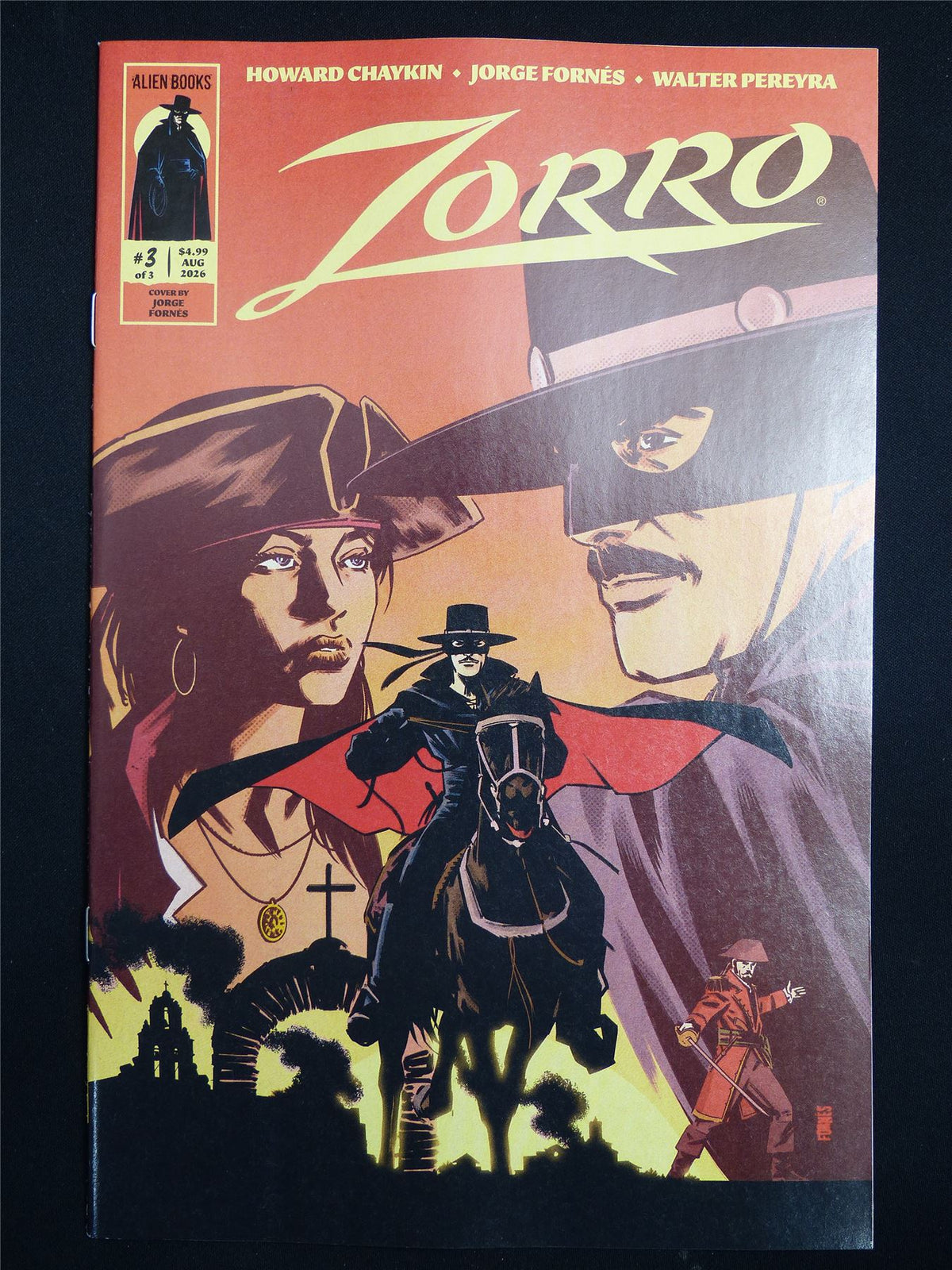 ZORRO #3 Cvr A - Sep 2026 Alien Books Comic #46S
