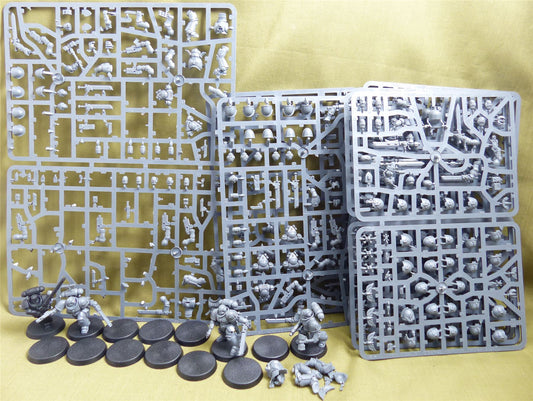 Assault Intercessors part built with upgrade sprues - Blood Angels - Warhammer 40K #12P