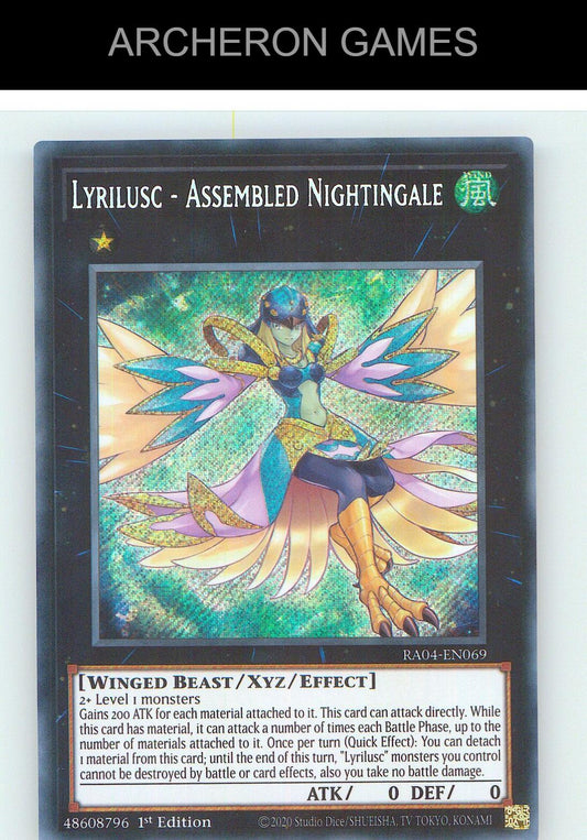 Lyrilusc - Assembled Nightingale (Secret Rare) SEC YUGIOH Card 1st Edition