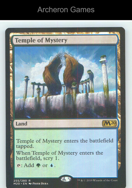 Temple of Mystery M20 255 R MTG Card NM/EX+