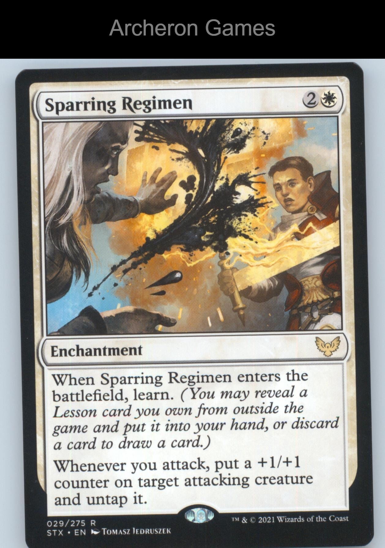 Sparring Regimen 29 R MTG Card Strixhaven: School of Mages
