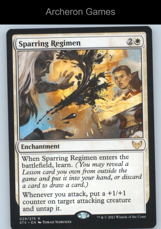Sparring Regimen 29 R MTG Card Strixhaven: School of Mages