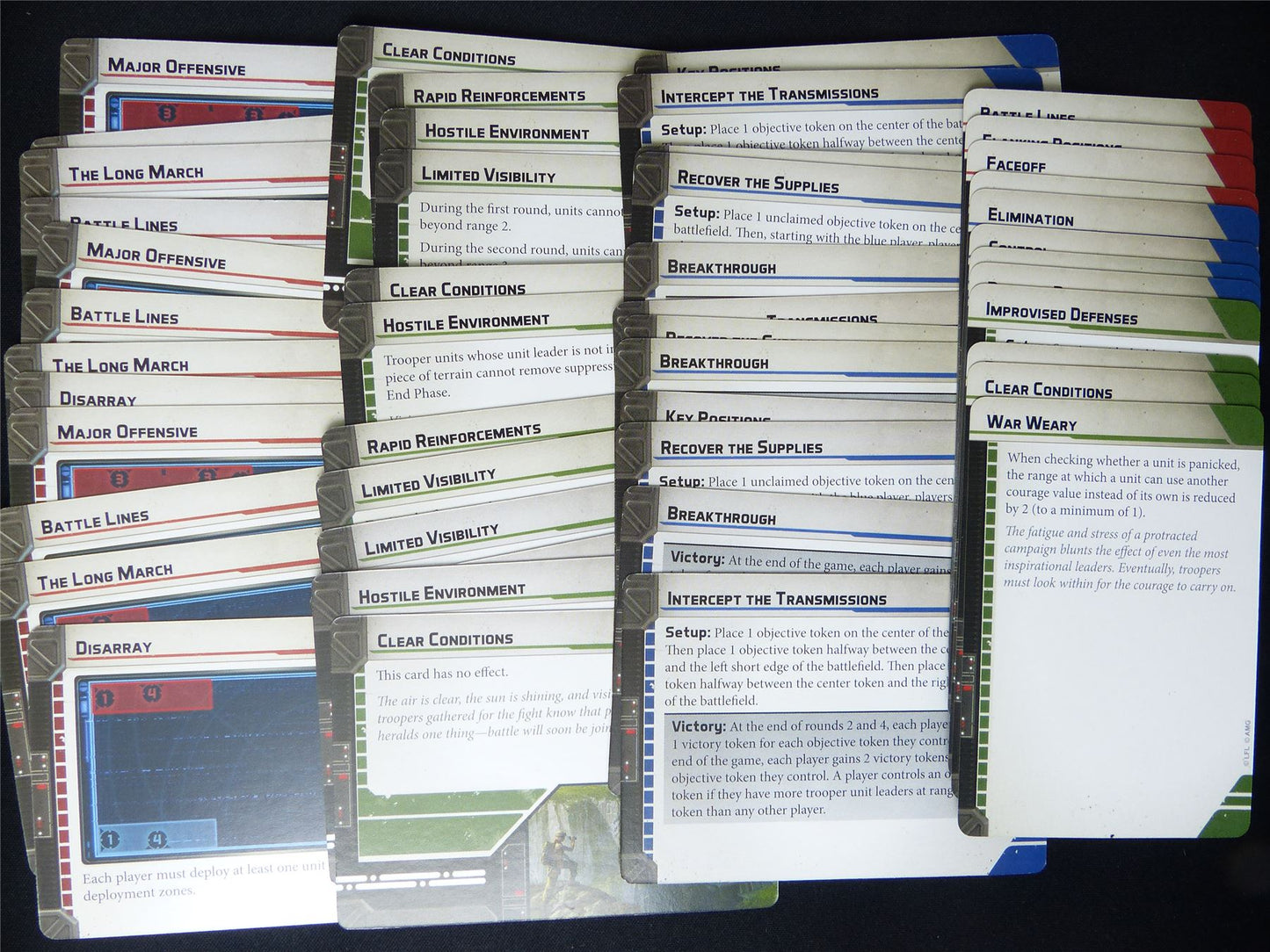 Collection of Star Wars Legion Battle Cards #25N