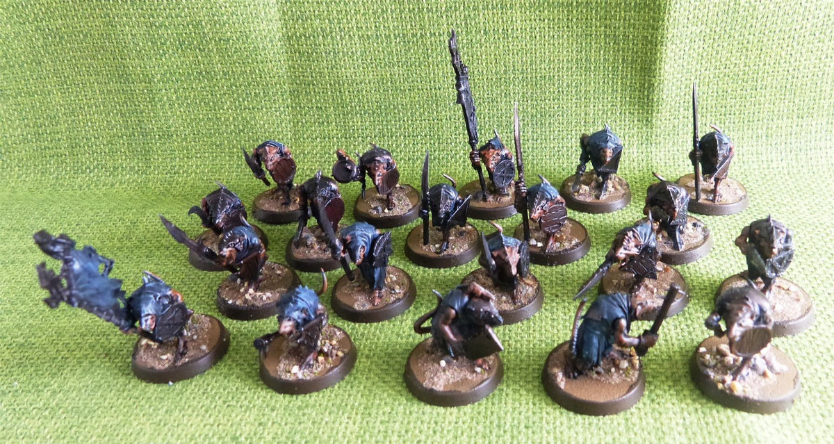 Skaven - Clan Rats - Painted x 20 - Warhammer AoS 40k #FR