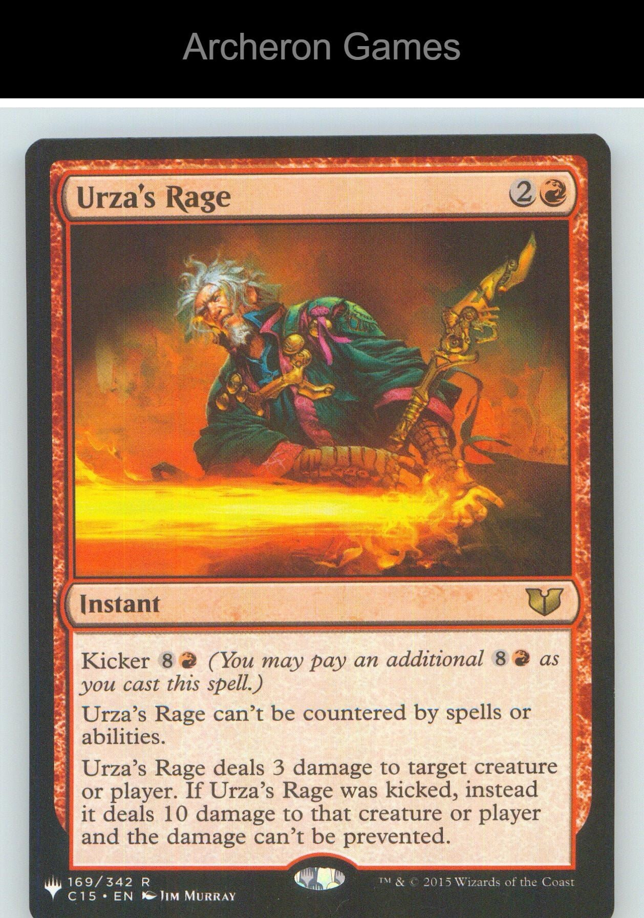 Urza's Rage C15 169 R MTG Card NM/EX+