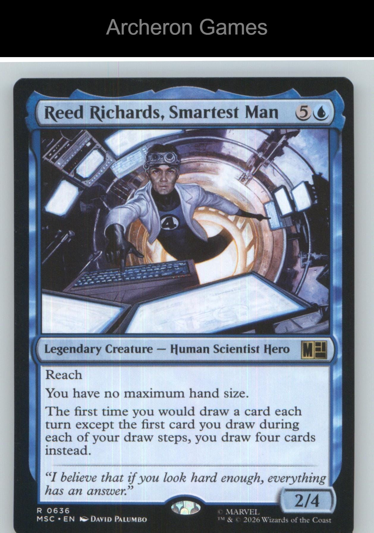 Reed Richards, Smartest Man MSC 636 R MTG Card NM/EX+