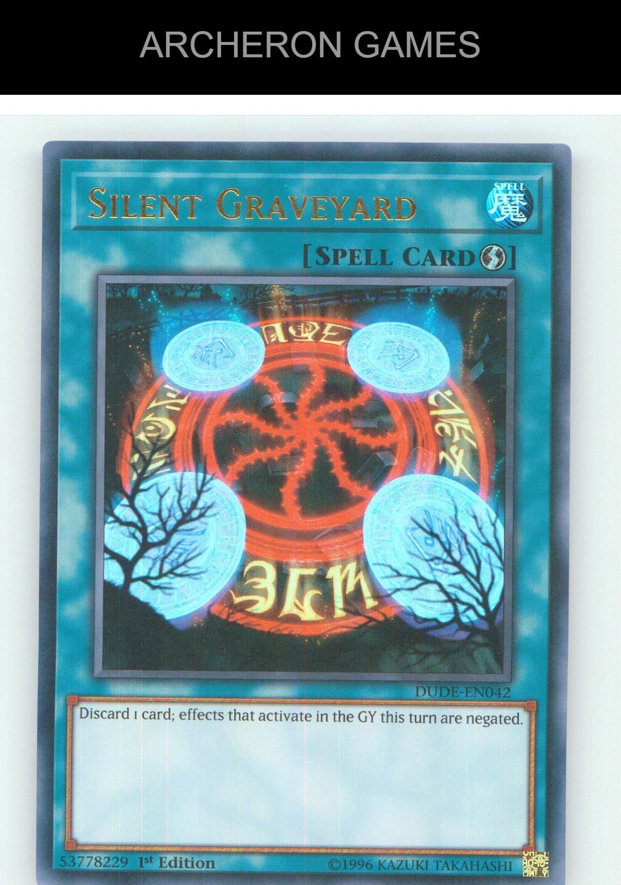 Silent Graveyard UR YUGIOH Card 1st Edition
