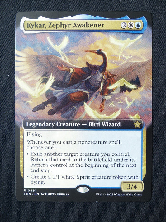 Kykar Zephyr Awakener Extended Art - FDN - Mtg Card #3F