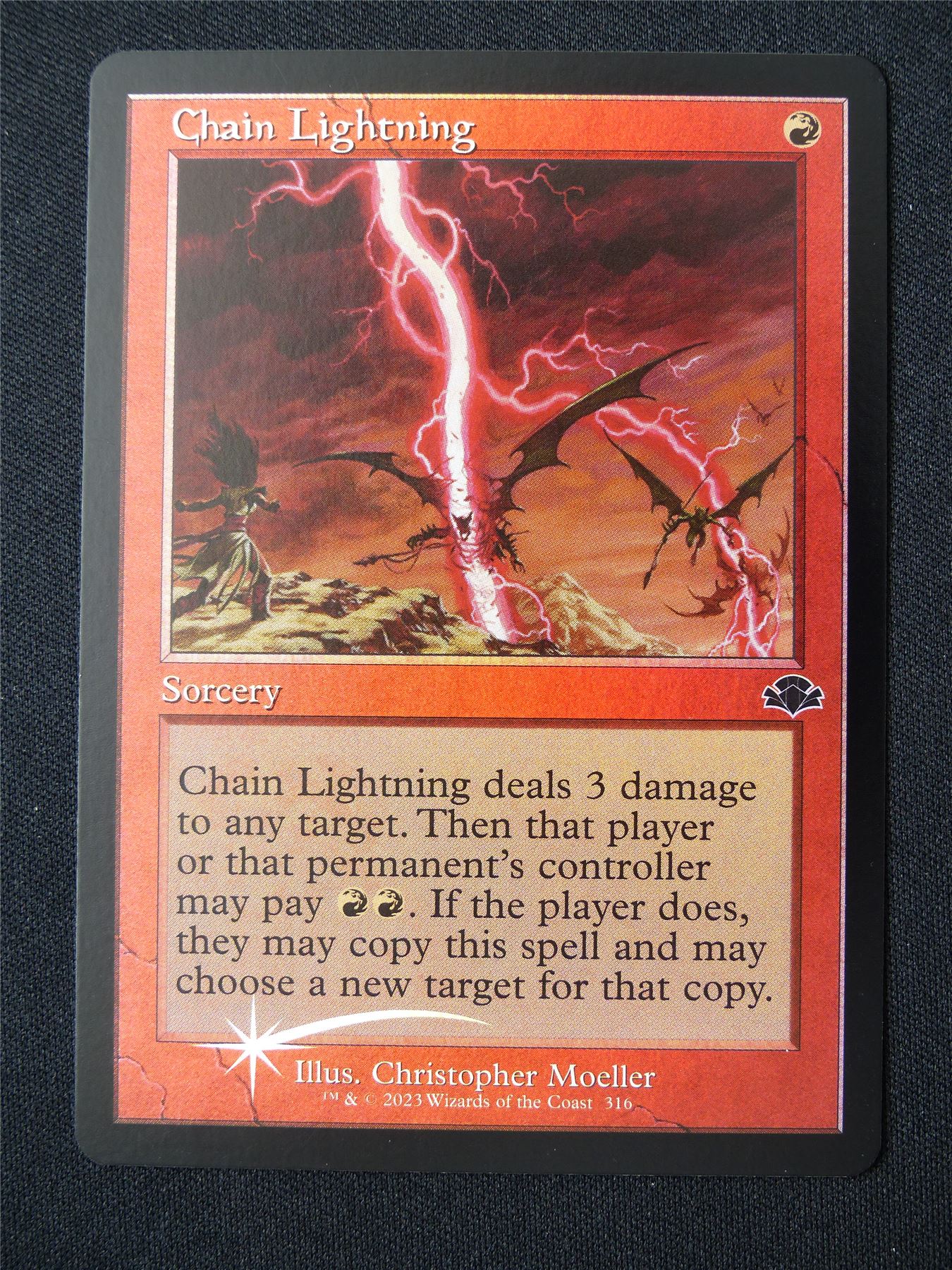 Chain Lightning Retro Foil - DMR - Mtg Card #4VP