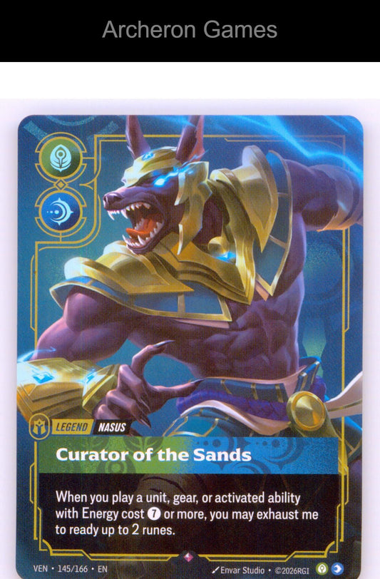 Nasus - Curator of the Sands VEN 145/166 R Vendetta Riftbound Card