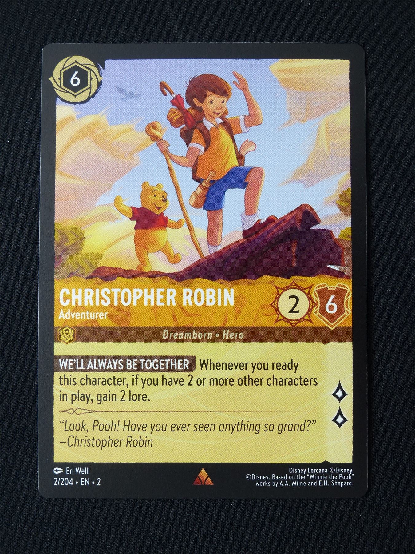 Christopher Robin 2/204 - Lorcana Card #3BM