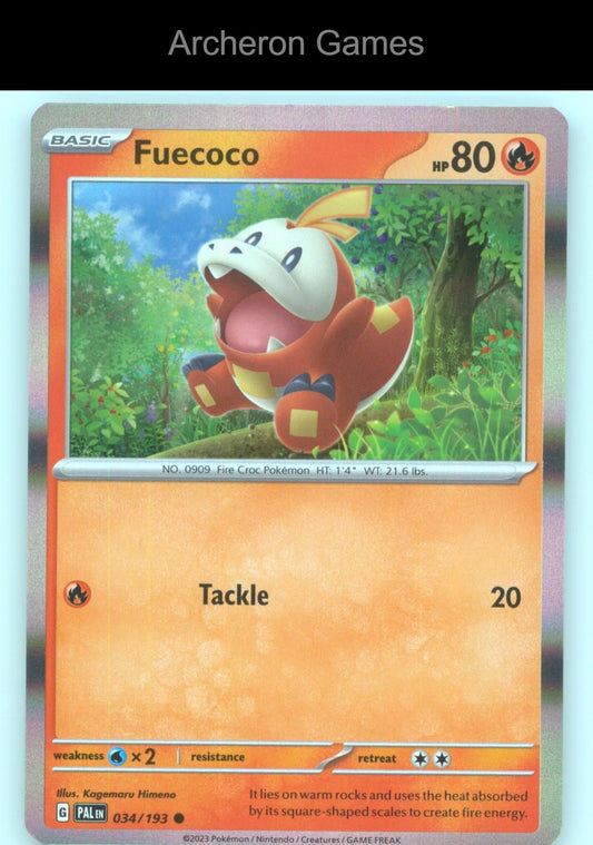 Pokemon Fuecoco (Summer 2023 Collector Chest) MCAP 034/193 HOLO Misc & Products
