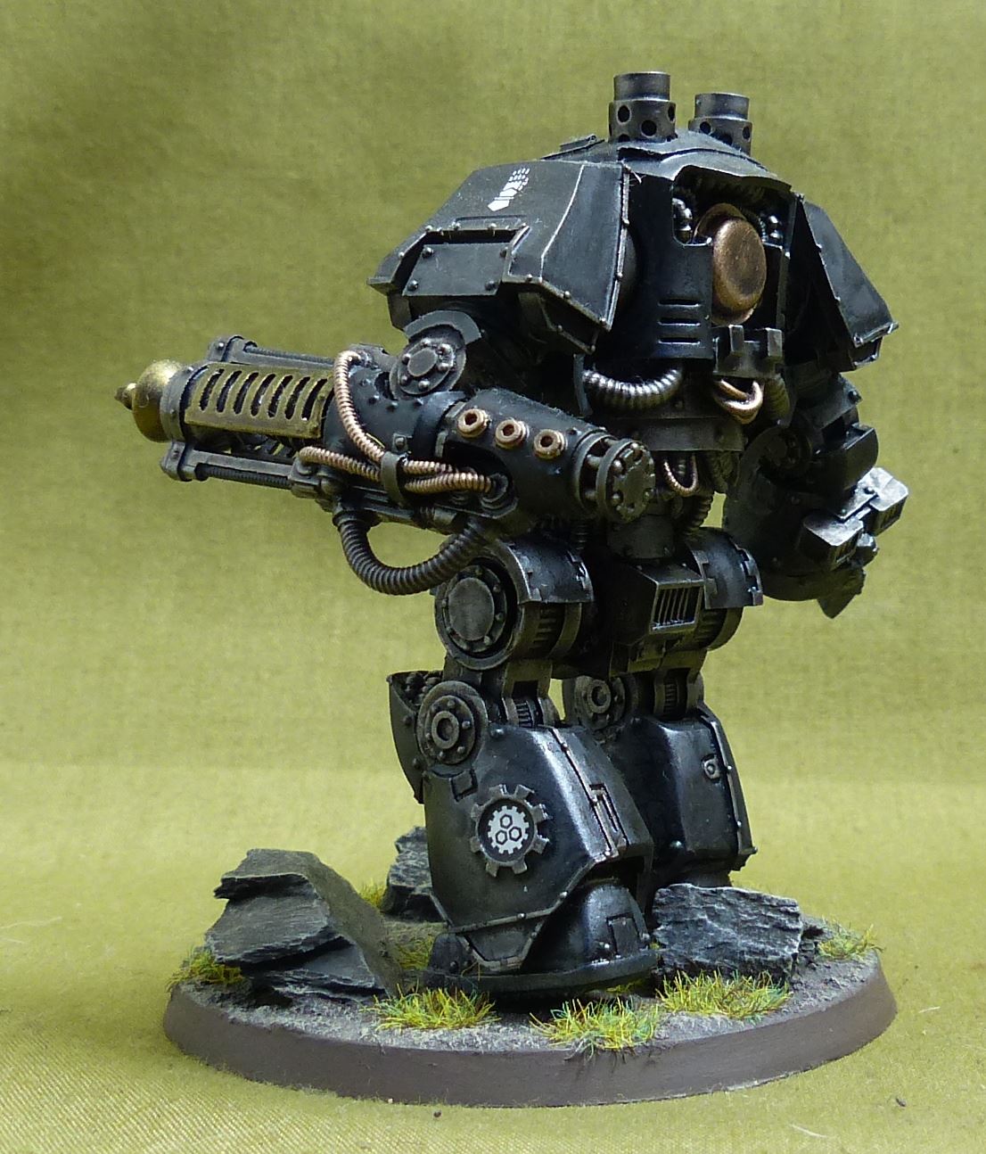 Contemptor Dreadnought painted - Iron Hands - Warhammer Horus Heresy #2Q4