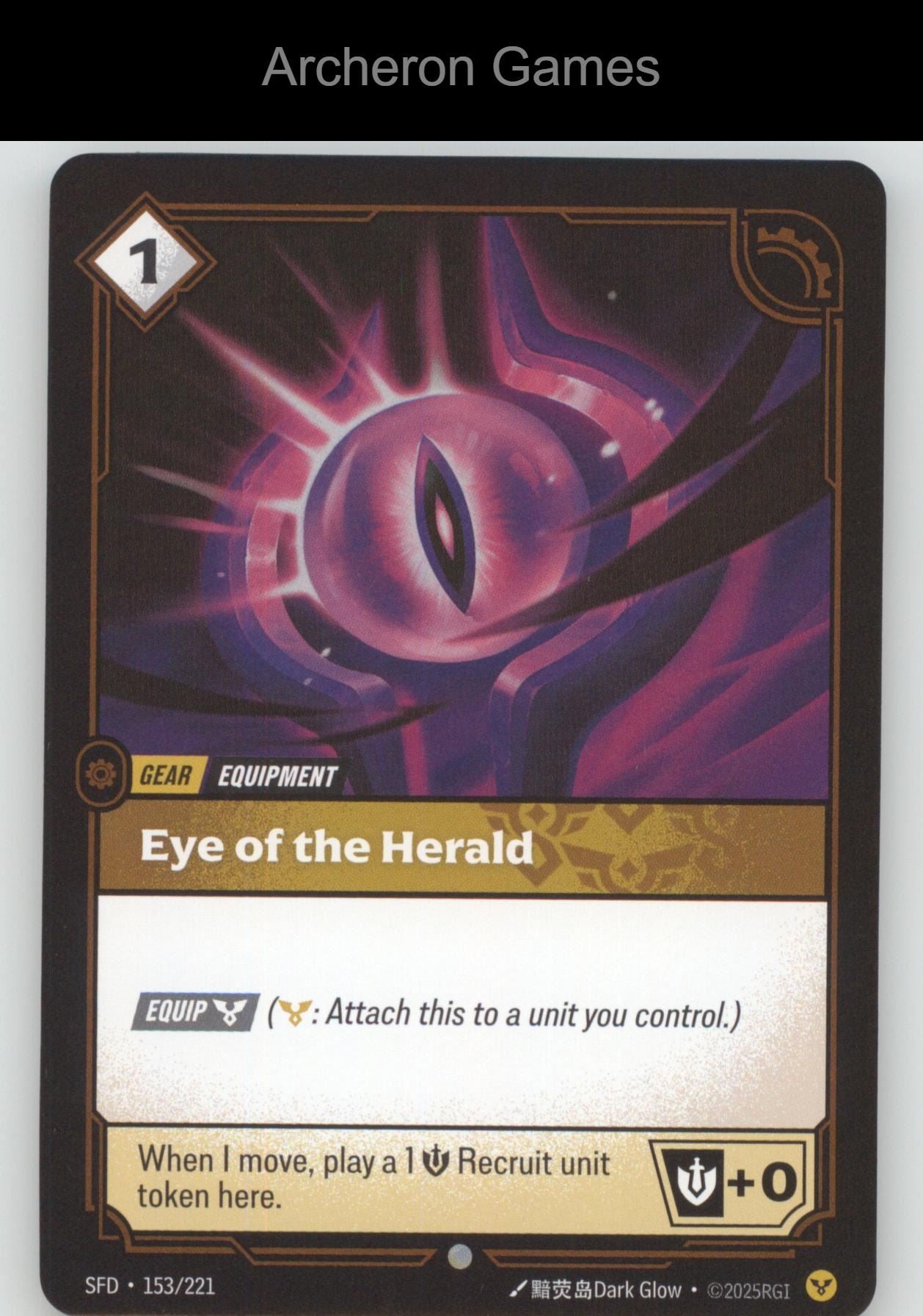 Eye of the Herald SFD 153/221 C  Card Spiritforged