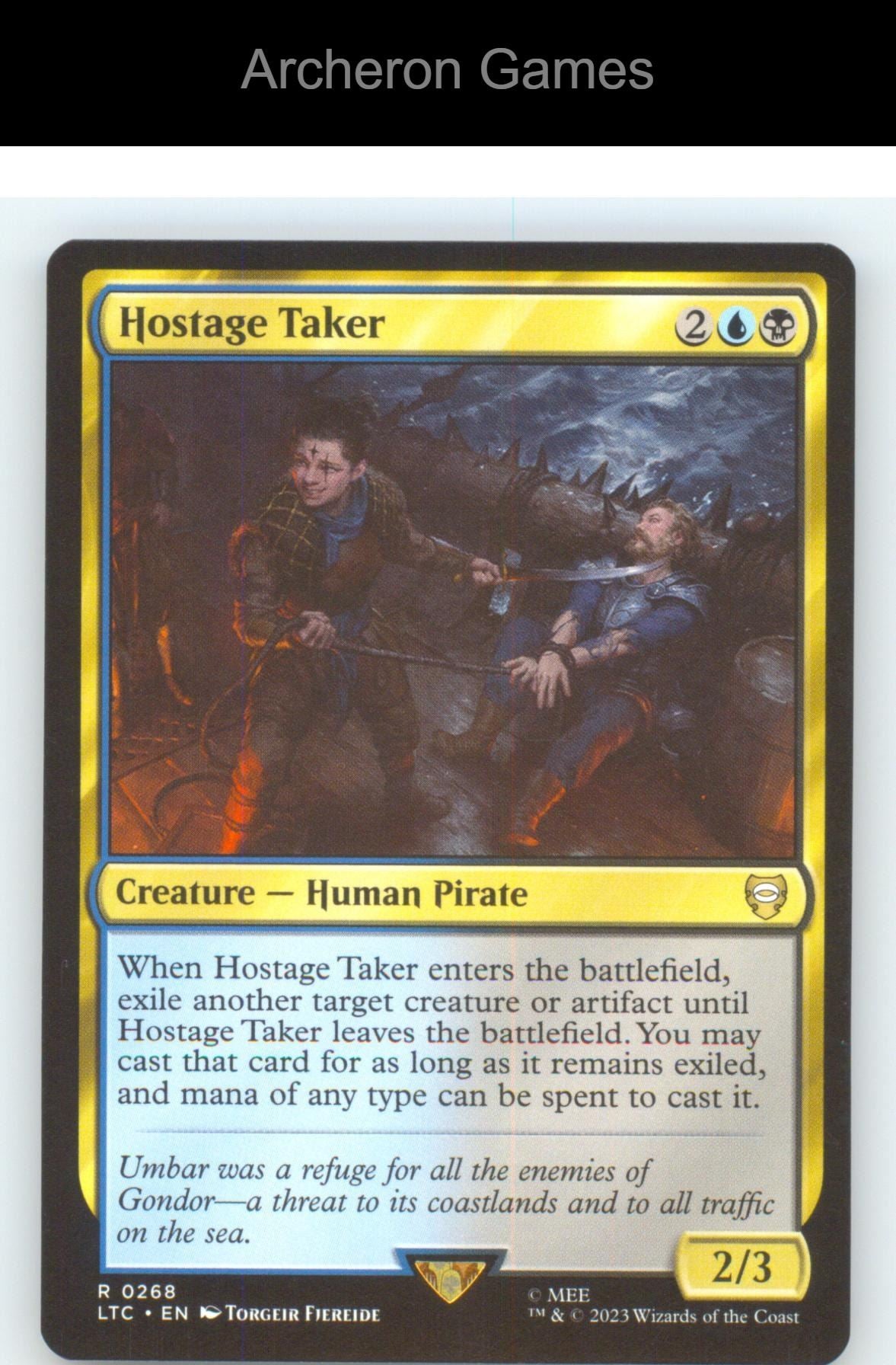 Hostage Taker LTC 268 R MTG Card NM/EX+