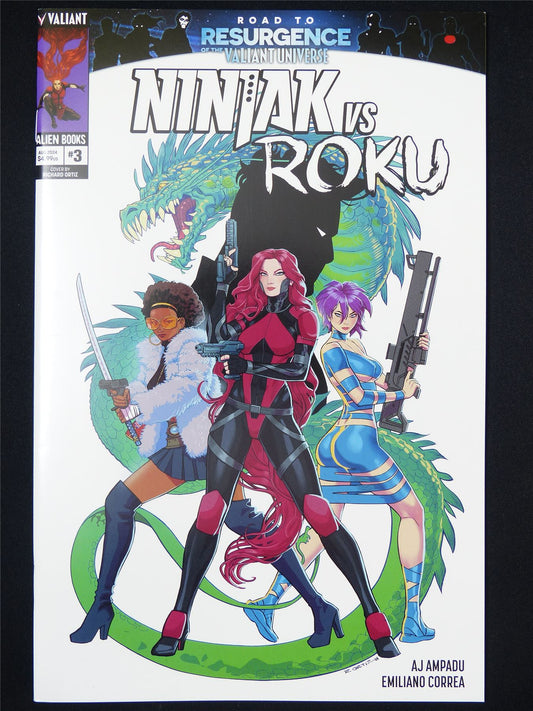 NINJAK vs Roku #3 - B&B Aug 2024 Valiant Comic #DX