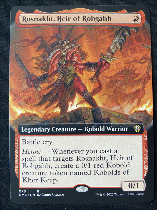 Rosnakht Heir of Rohgahh Extended Art - DMC - Mtg Card #2BQ