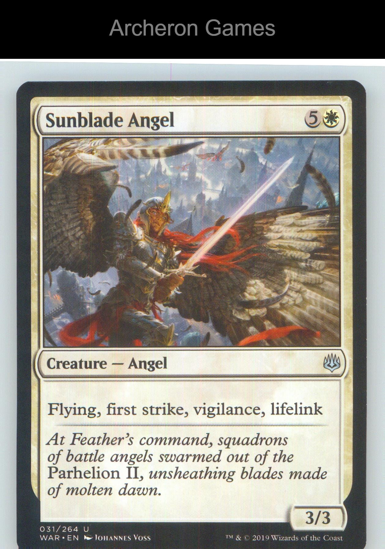 Sunblade Angel WAR 31 UC MTG Card NM/EX+