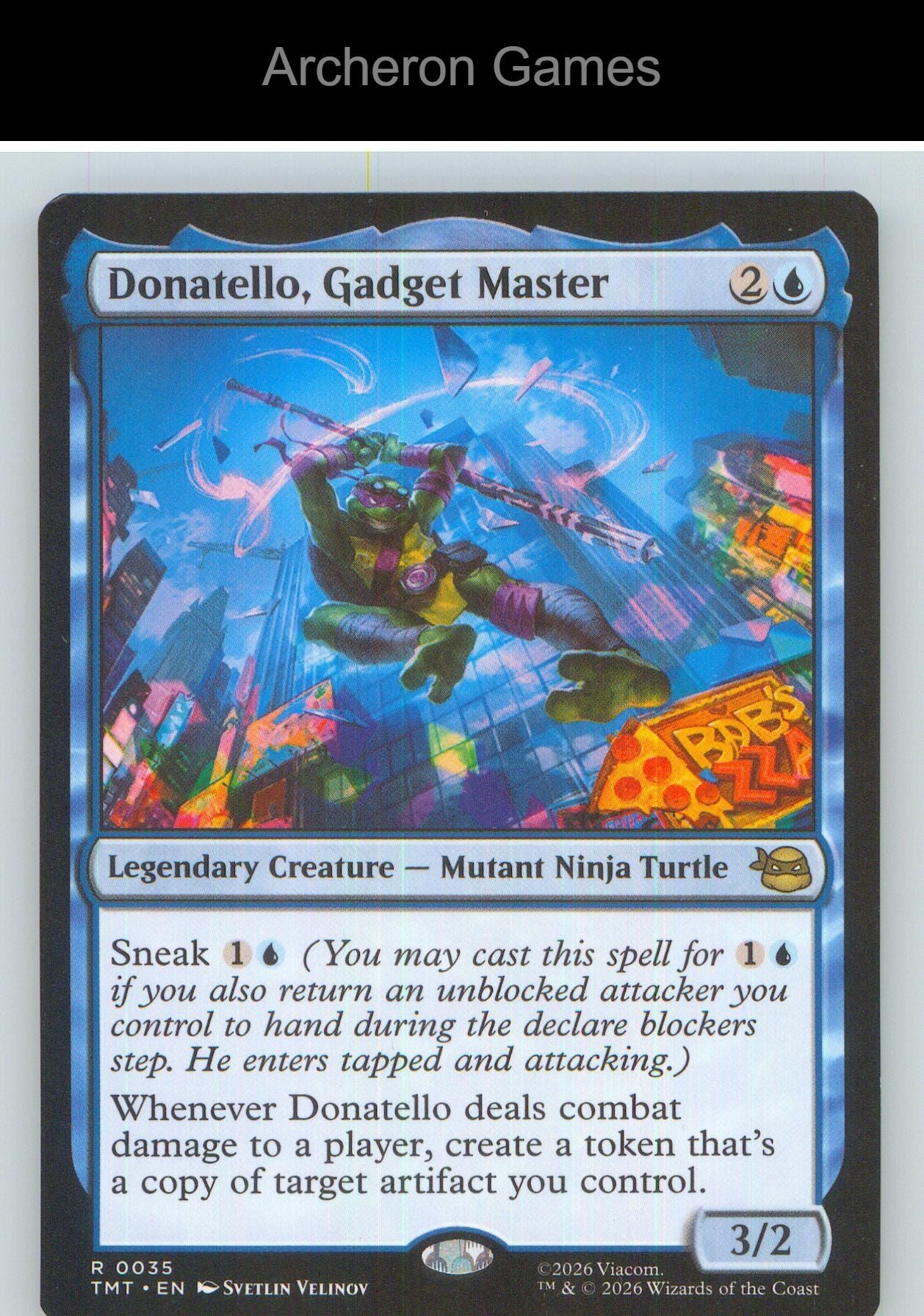 Donatello, Gadget Master TMT 0035 R MTG Card NM/EX+
