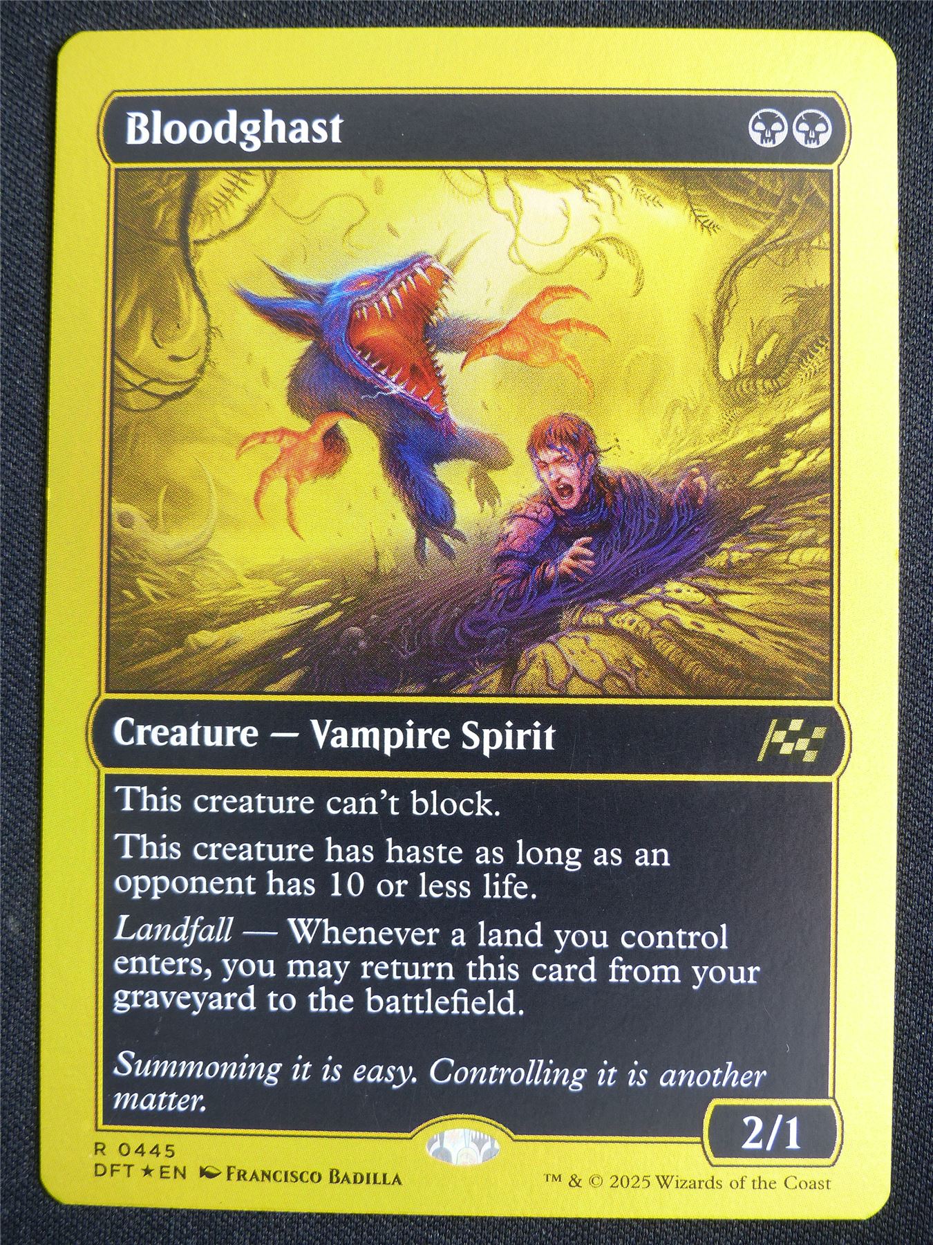 Bloodghast Showcase Foil - DFT - Mtg Card #3JU