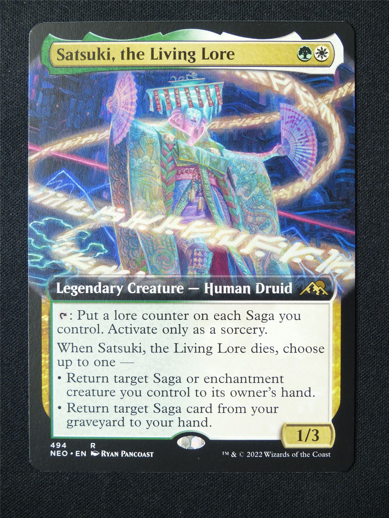 Satsuki the Living Lore Extended Art - NEO - Mtg Card #5EH