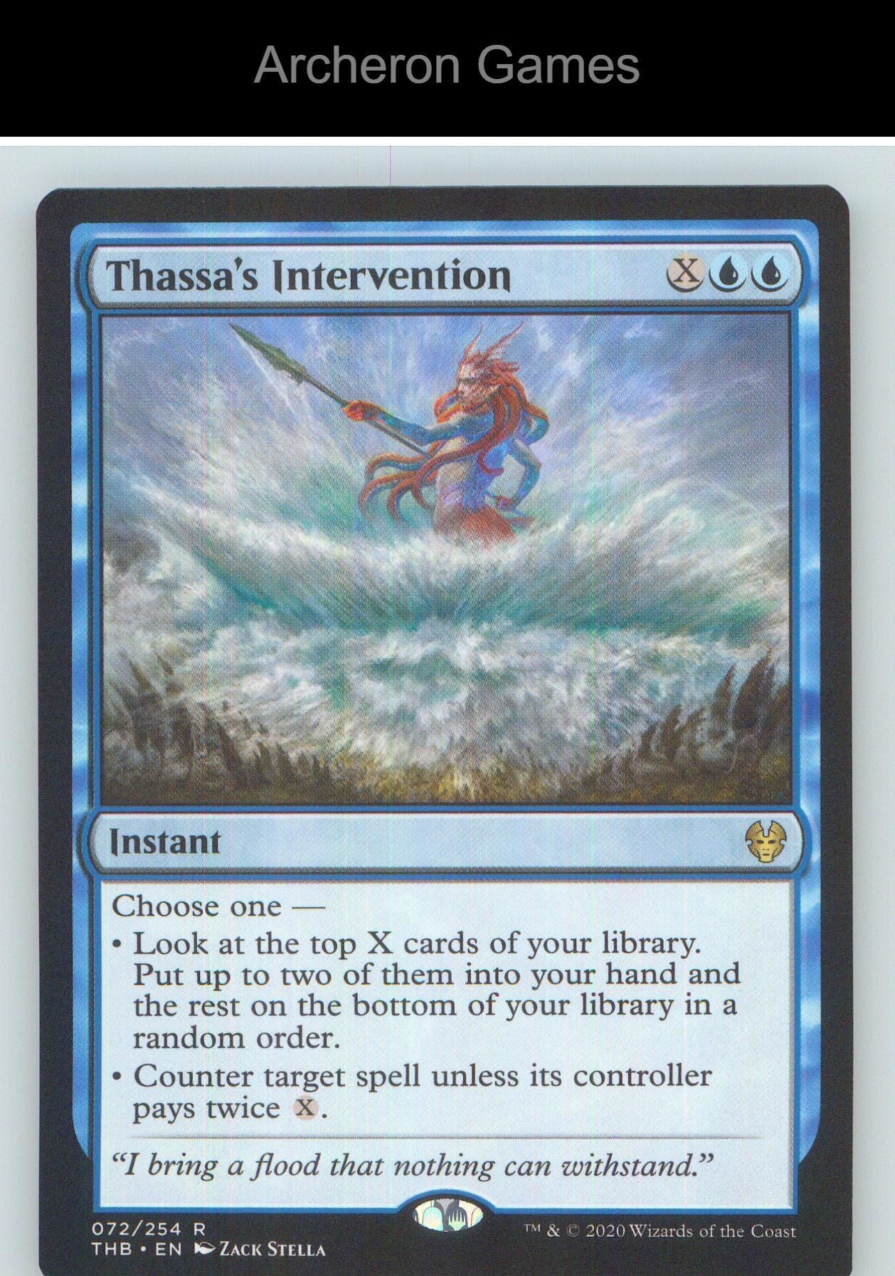 Thassa's Intervention THB 72 R MTG Card NM/EX+