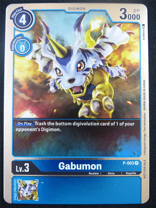 Gabumon P-003 Promo Foil - Digimon Card #9I