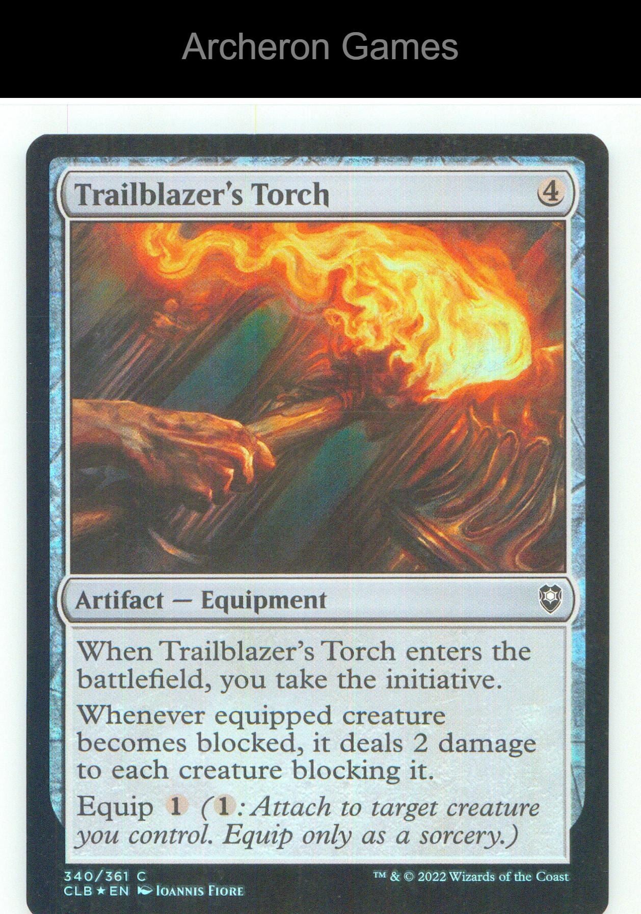 Trailblazer's Torch CLB 340 C MTG Card NM/EX+ Foil