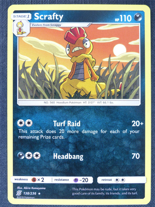Scrafty 138/236 - Pokemon Cards #BU