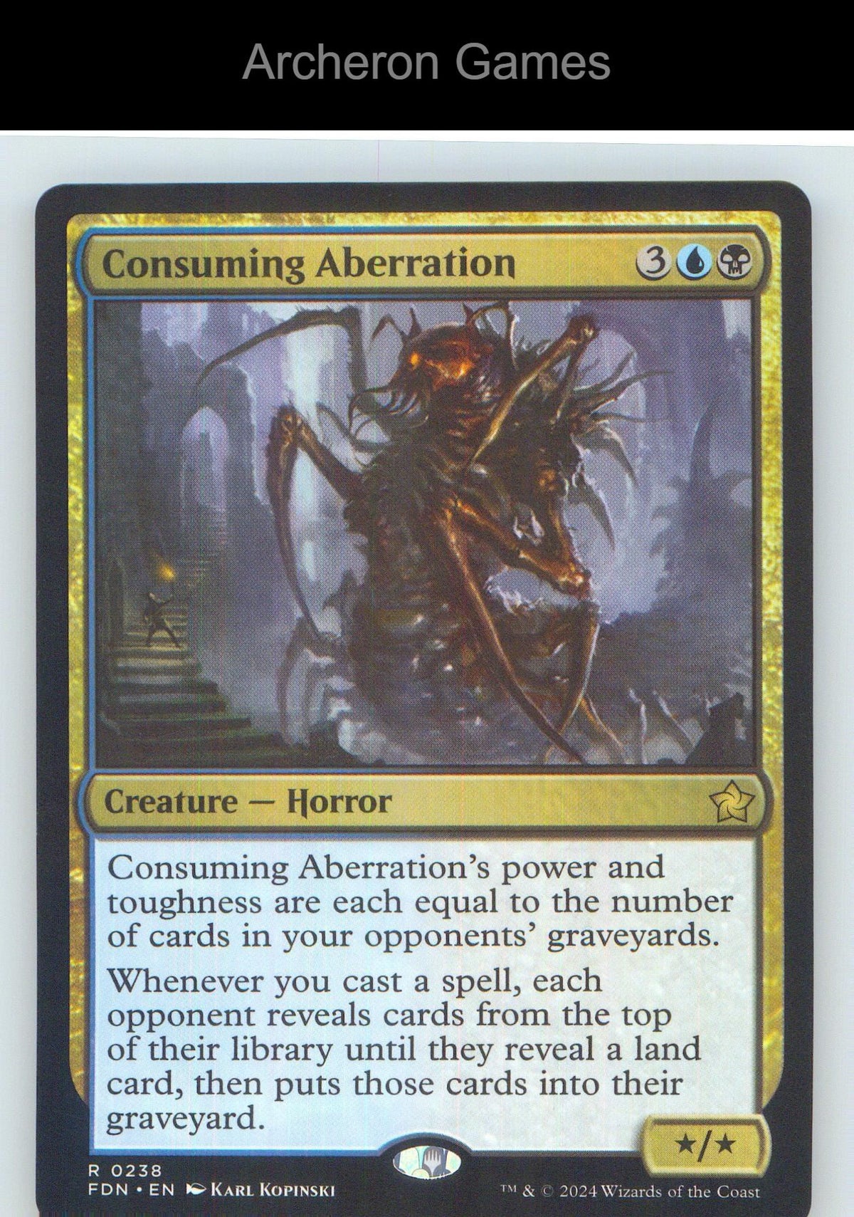 Consuming Aberration FDN 238 R MTG Card NM/EX+