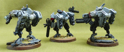 XV8 Crisis Battlesuit Team painted - Tau Empire - Warhammer 40K #1QA