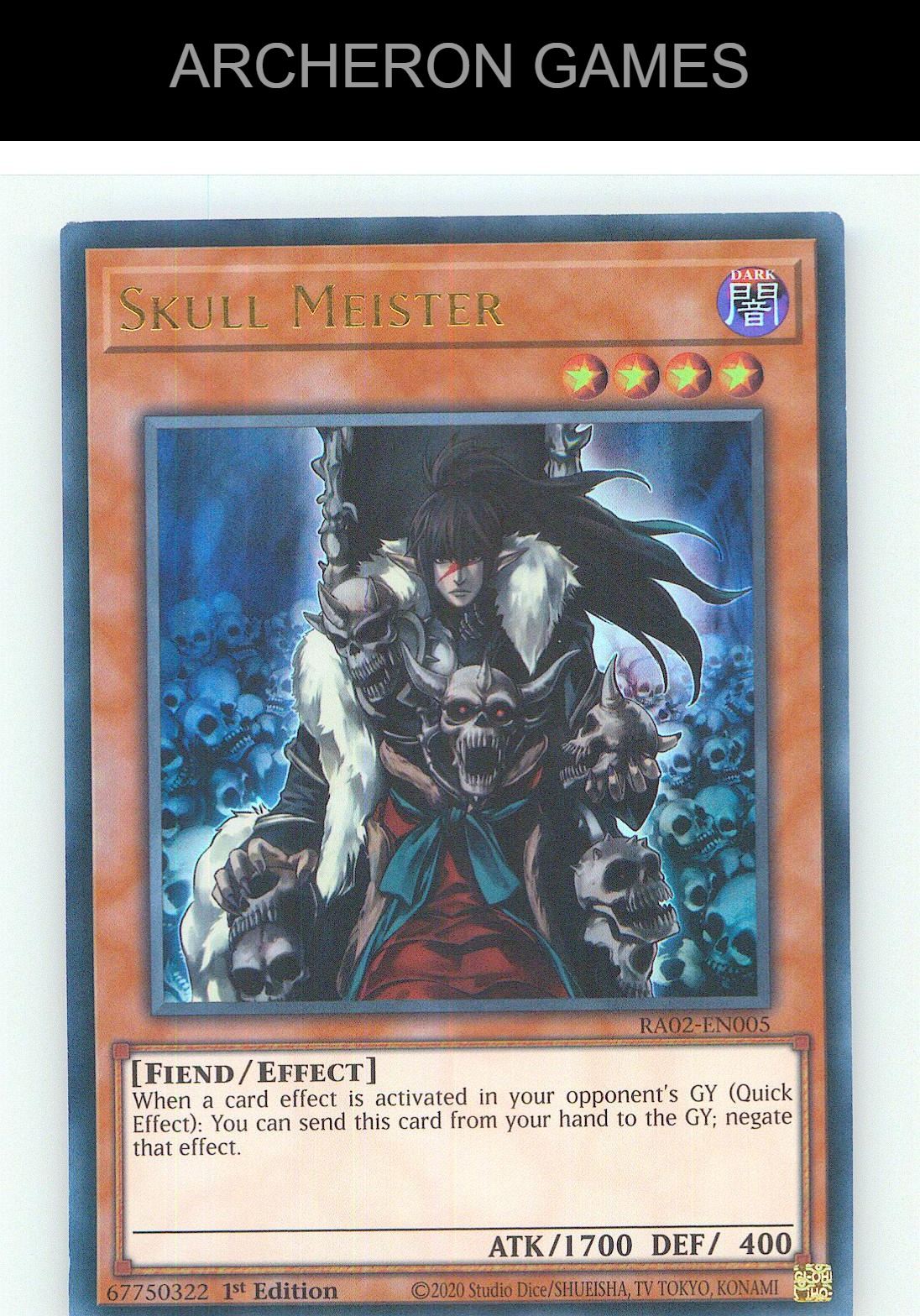 Skull Meister (UR) Ultra Rare YUGIOH Card 1st Edition