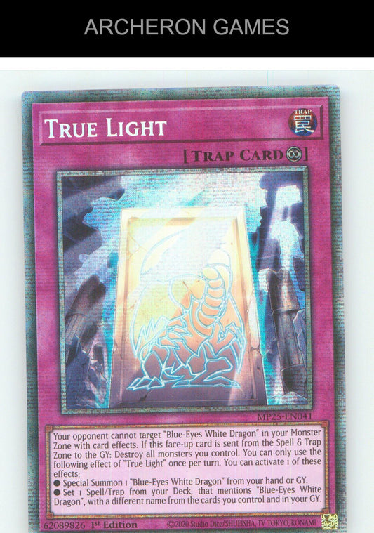 True Light Starlight Rare YUGIOH Card 1st Edition