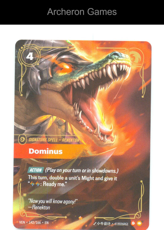 Dominus VEN 142/166 Epic Vendetta Riftbound Card Foil