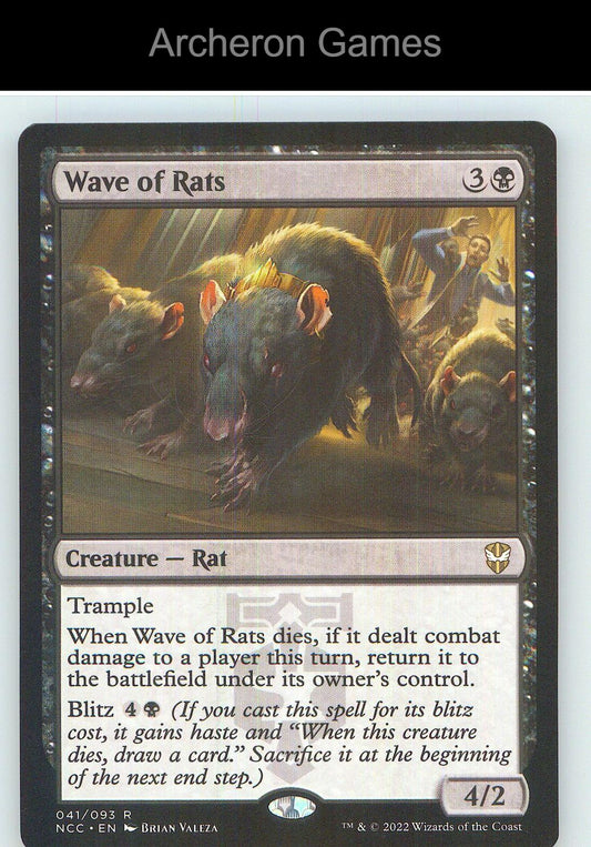 Wave of Rats NCC 41 R MTG Card NM/EX+