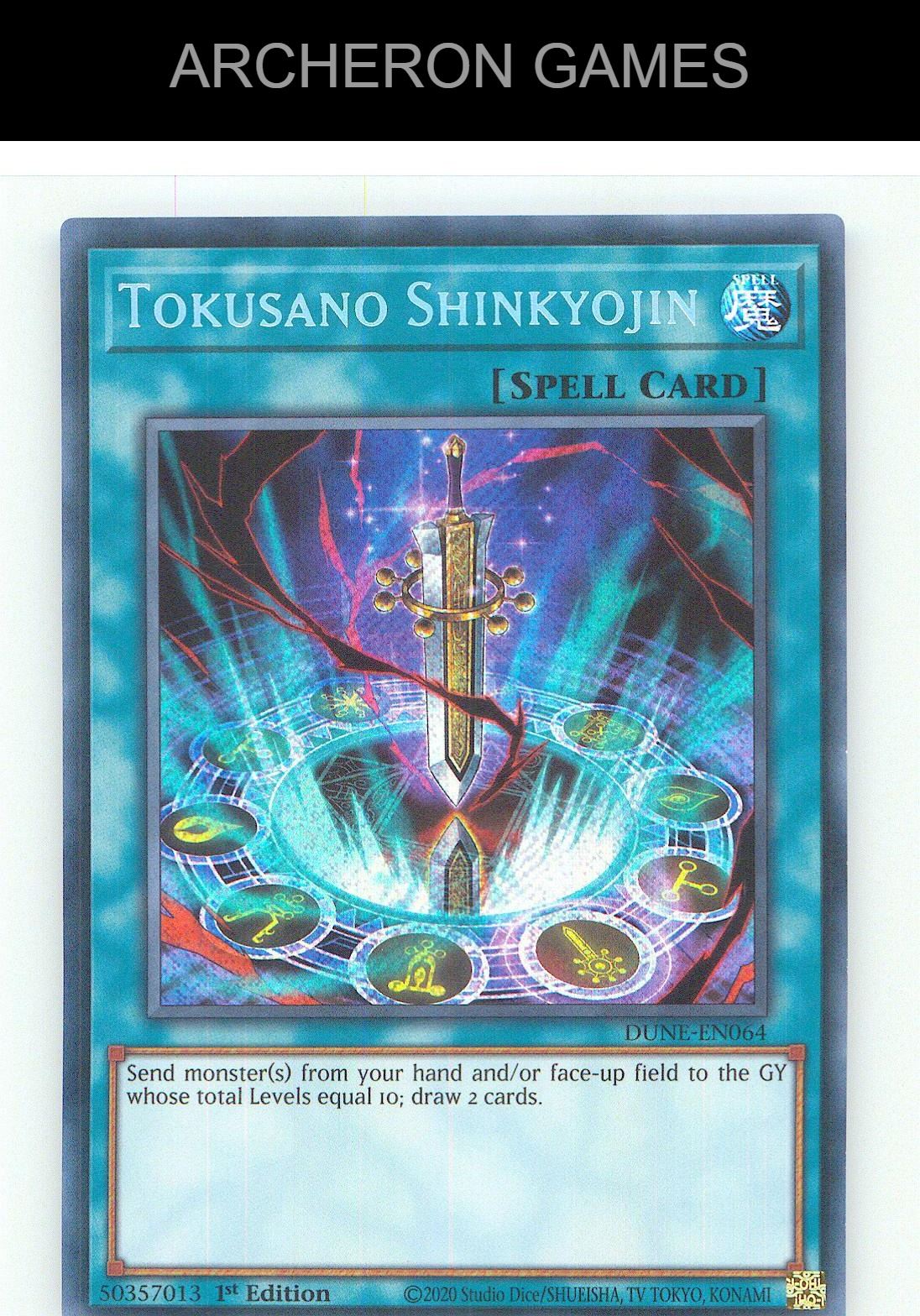 Tokusano Shinkyojin SEC YUGIOH Card 1st Edition