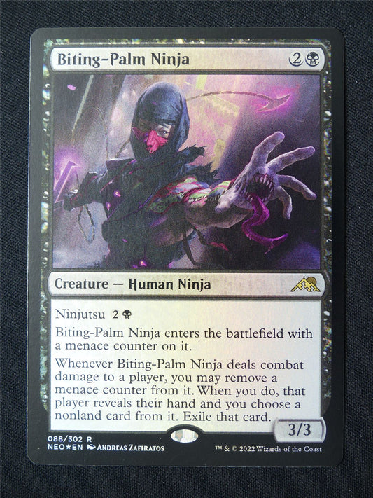 Biting-Palm Ninja Foil - NEO - Mtg Card #4SS