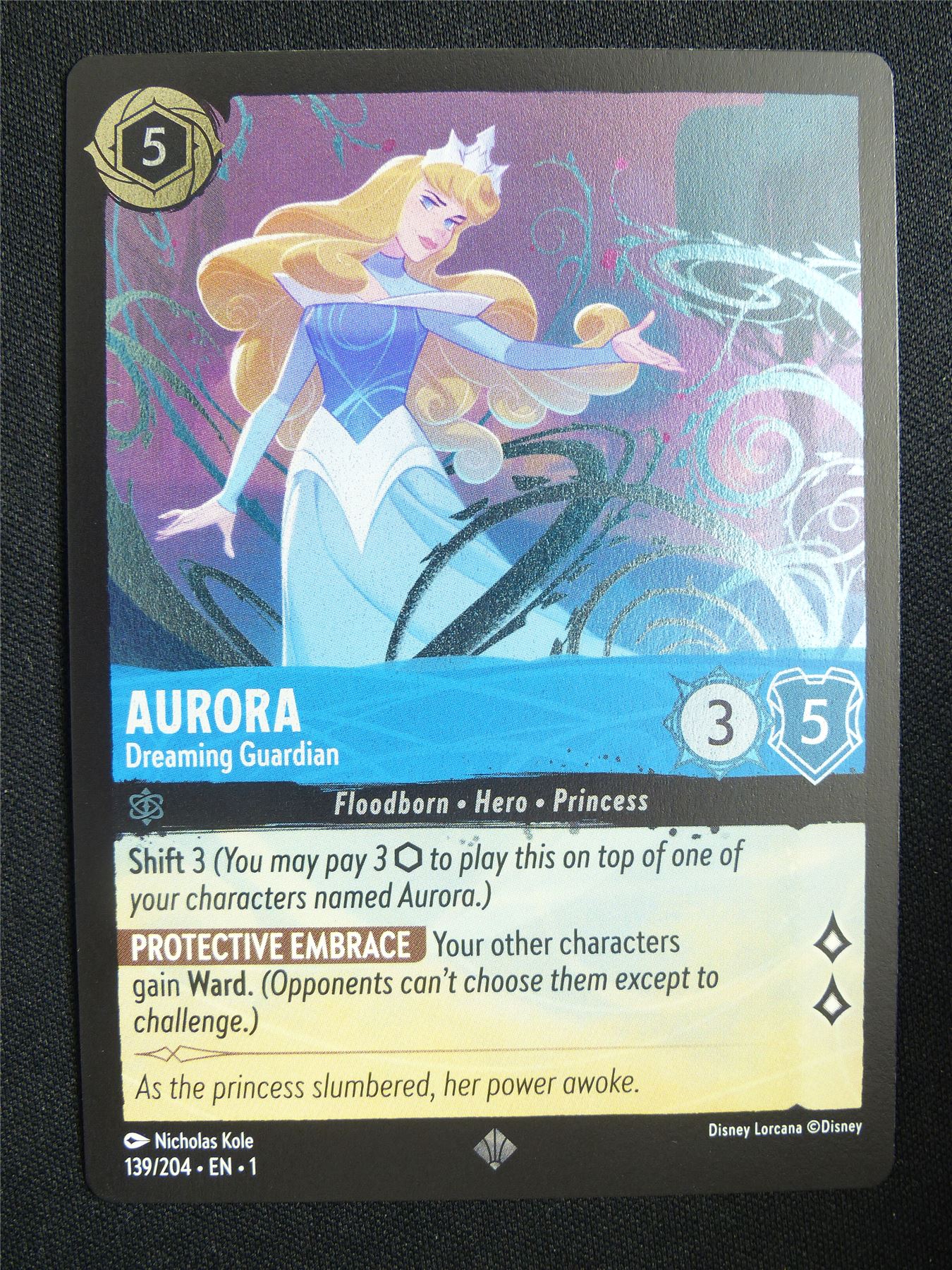 Aurora Dreaming Guardian 139/204 Foil - Lorcana Card #18I