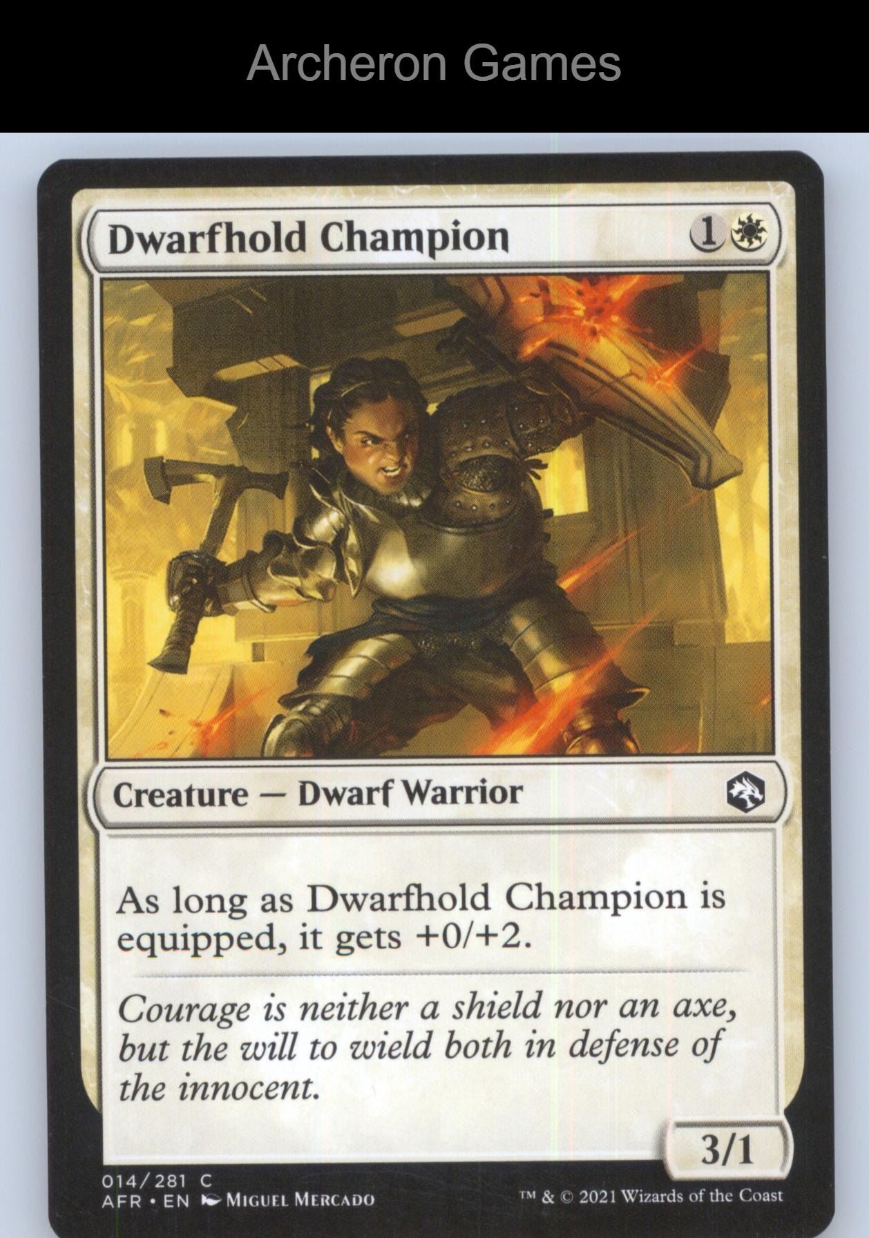 Dwarfhold Champion 14 C MTG Card Adventures in the Forgotten Realms