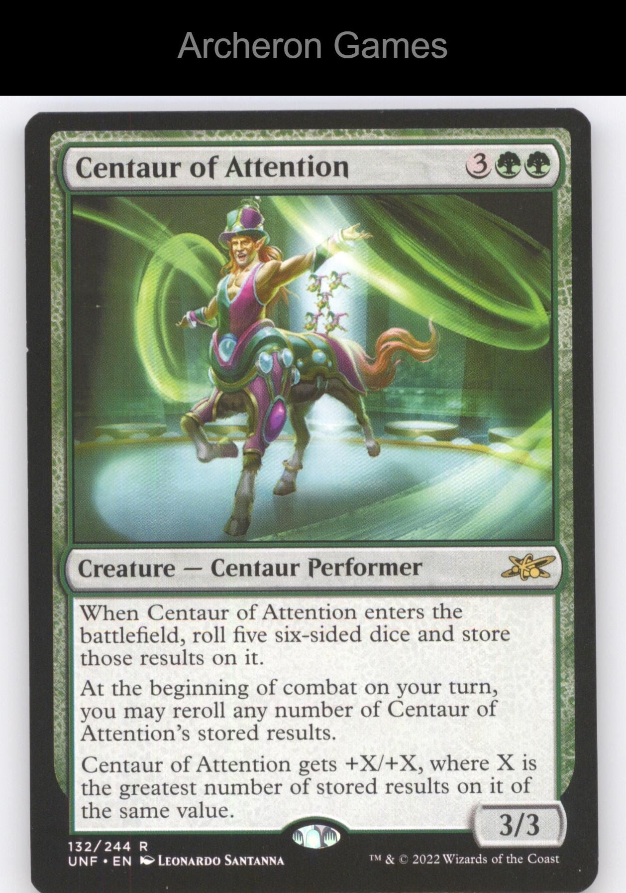 Centaur of Attention 132 R MTG Card Unfinity