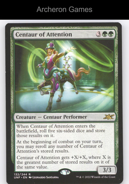 Centaur of Attention 132 R MTG Card Unfinity