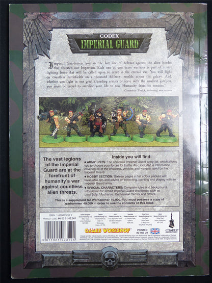 Imperial Guard 3rd Edition Codex 1999 Softback - Warhammer 40K #1OO