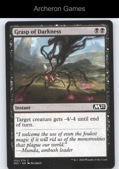 Grasp of Darkness 102 C MTG Card Core Set 2021