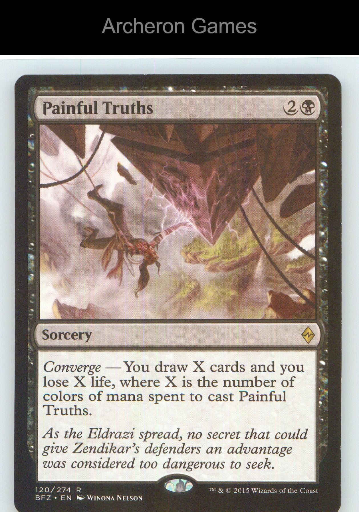 Painful Truths BFZ 120 R MTG Card NM/EX+