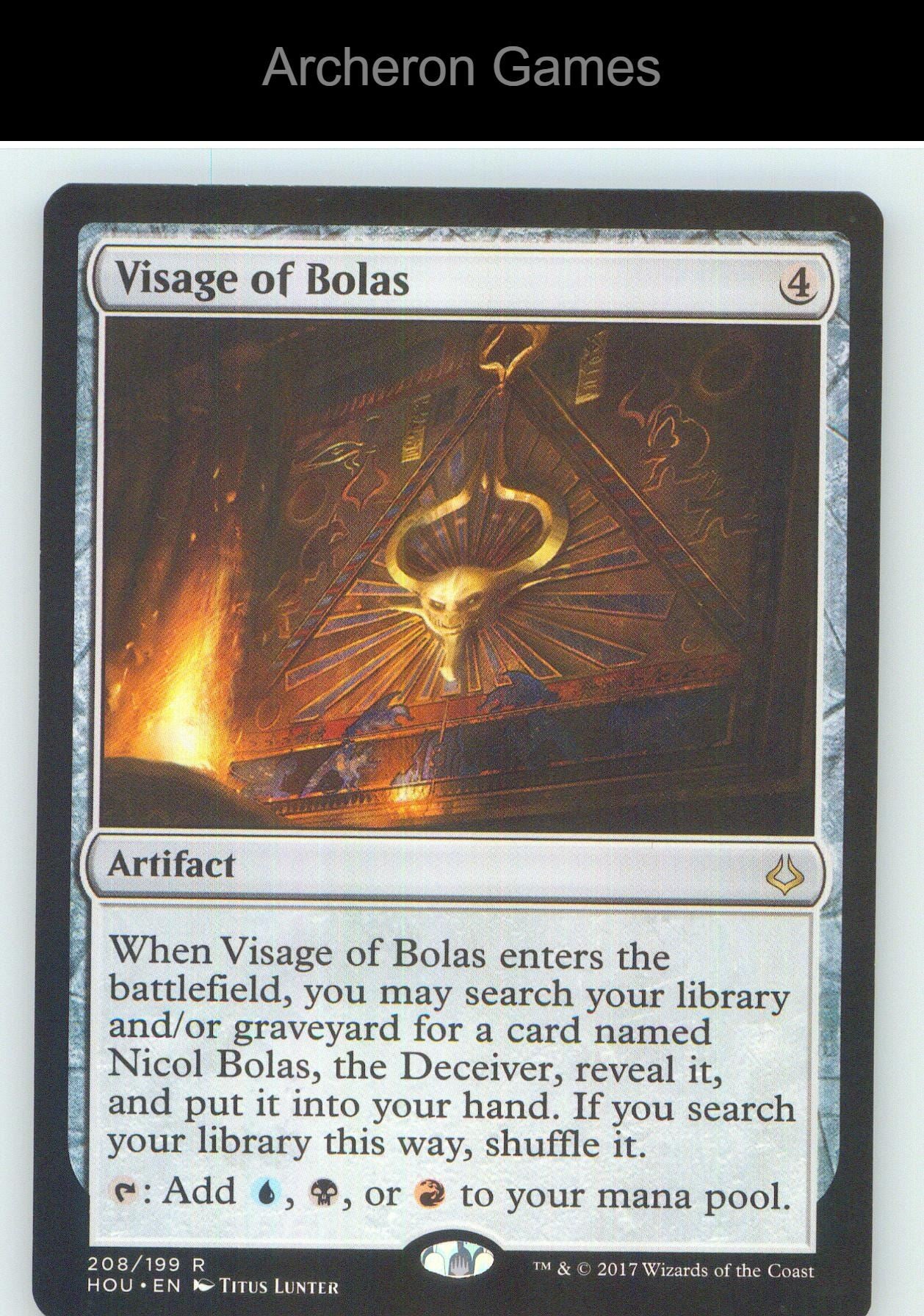 Visage of Bolas HOU 208 R MTG Card NM/EX+